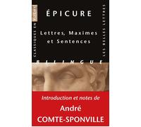 Epicure – Lettres, maximes et sentences