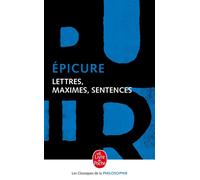 Epicure – Lettres, Maximes, Sentences