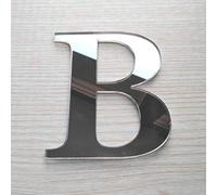 Lettres Miroir Adhésif - Lettre B - Hauteur 10 cm - Initiale Autocollante - Alphabet miroir - Décoration Plexi Miroir - Alphabet 26 Lettres