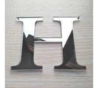 Lettres Miroir Adhésif - Lettre H - Hauteur 10 cm - Initiale Autocollante - Alphabet miroir - Décoration Plexi Miroir - Alphabet 26 Lettres