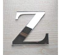 Lettres Miroir Adhésif - Lettre Z - Hauteur 15 cm - Initiale Autocollante - Alphabet miroir - Décoration Plexi Miroir - Alphabet 26 Lettres