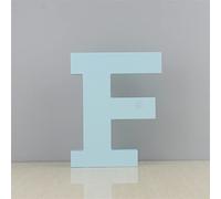 Lettres murales en bois F - Lettre murale décorative bleue pour chambre d'enfant, chambre de bébé, prénom de bébé et décoration de chambre de fille