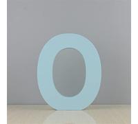 Lettres murales en bois O - Lettre murale décorative bleue pour chambre d'enfant, chambre de bébé, prénom de bébé et décoration de chambre de fille