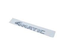 Lettres Noires chromées 3D GLC300de GLC300e GLC350e GLC400e 4Matic Emblème Compatible for Mercedes Benz GLC X253 Autocollant de Logo de Coffre de Voiture (Color : 4Matic-01, Size : Silver)