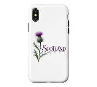 Lettres ornées de chardons écossais écossais Coque pour iPhone X/XS
