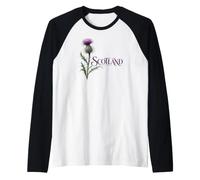Lettres ornées de chardons écossais écossais Manche Raglan