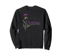 Lettres ornées de chardons écossais écossais Sweatshirt