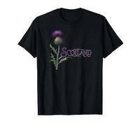 Lettres ornées de chardons écossais écossais T-Shirt