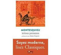 Lettres persanes Charles-Louis de Secondat Montesquieu (Auteur)