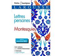 Lettres persanes (Spécial Bac) Extraits - Charles-Louis de Secondat Montesquieu - Larousse - Poche - Scolaire / Universitaire