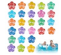Lettres pour la baignoire - Jouet de bain en caoutchouc mousse - Jouet éducatif - Plaisir de bain pour enfants - Jouet amusant pour la plage, la piscine, la salle de bain