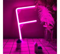 Lettres roses LED NEON SIGNES DE LED LED NEON LECLES LED LED LED NEON Lampes Panneau mural Signes de la batterie ou USB Opérés Art Lights décoratifs Décor pour enfants Enfants Baby Salon Mariage de N