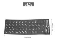 Lettres Russes Clavier Autocollant pour Ordinateur Portable PC de Bureau Clavier Couvre la Russie Autocollant