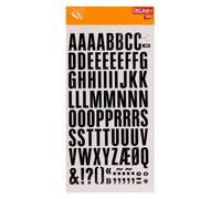 Lettres Transfert Noir 24mm Très Grande Taille