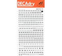 Lettres Transfert Noir 4 Mm - 1 Feuille