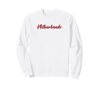Lettres Word Pays-Bas dans Une Belle Police Rouge Sweatshirt