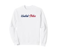 Lettres Word United States in Cute Colorful Police Sweatshirt