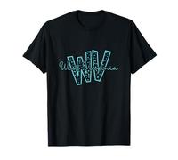Lettres WV de Virginie-Occidentale États-Unis Amérique T-Shirt