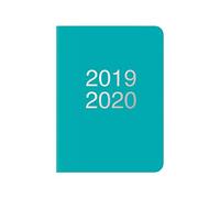 LETTS Agenda scolaire Dazzle A5 1 semaine sur 2 pages Multilingue Turquoise 2019/20