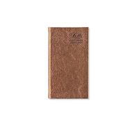 Letts Ladydate Agenda semainier fin or rose 2024