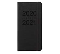 Letts Memo Slim Agenda scolaire 20-21 Noir