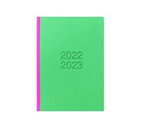 Letts of London Agenda scolaire 23-030760 22,23 semainier Vert et rose Format A5