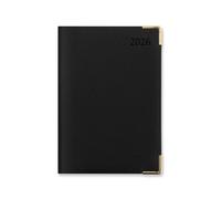 Letts of London Connoisseur Agenda semainier 2026 A5 - Noir 26-TC3XBK