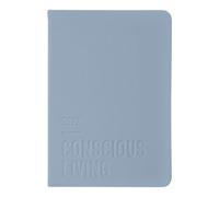 Letts of London® Conscious C082398 Agenda semainier et mensuel 2027, 12 mois, janvier à décembre, format A5, 21 cm x 14,922 cm, reliure cousue, couverture gaufrée, multilingue, océan