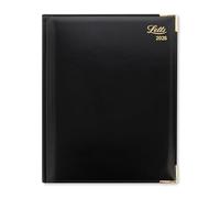Letts of London Lexicon Agenda semainier 2026 Quarto avec rendez-vous - Noir 26-TL3YBK
