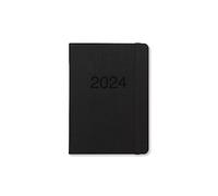 Letts of London Memo A6 semaine sur 2 pages multilingue Black 2024