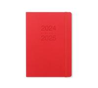Letts of London Memo Agenda scolaire semainier 2024/2025 Rouge Format A5