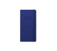 Letts of London Memo Slimline semaine sur 2 pages multilingue Blue 2024