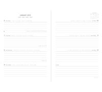 Letts of London Spring Valley Agenda semainier 2025 Menthe A6