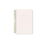 Letts of London Stripes Agenda scolaire semainier 2024/2025 Rose Format A6