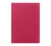 Letts of London Verona Agenda journalier 2022 avec rendez-vous et planificateurs Rose Format A5 22-080451