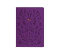 Letts of London Woodland Agenda semainier 2023 Violet Format A5 23-082163