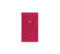 Letts of London Woodland Agenda semainier de poche 2025 Rose Format moyen