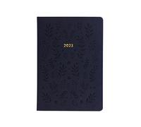 Letts Woodland Agenda semainier 2023 Bleu marine Format A5