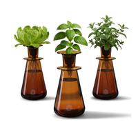 Lettuce Grow Ensemble de comptoirs - Vase pour plantes d'intérieur comestibles - Kit pour herbes et laitues - Système hydroponique pour petits espaces - Décoration d'intérieur et cadeaux - Lampe sans