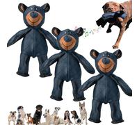 Lettuce Pets Dog Toys - 2025 New Esslvyshop-Bear for Heavy Chewers, Indestructible Bear Interactive Tough Chew Dog Toy, and Help Clean Teeth & Massage Gums, for All Breeds & Sizes (3)