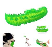 Lettuce Pets Dog Toys - Slow-Feed Chew & Fetch Crocodile Dog Toy, Dogs Treat Dispensing Toys, Combines Safe Chewing, Slow Feeding, Teeth Cleaning and Play-Time Fun in One (L)