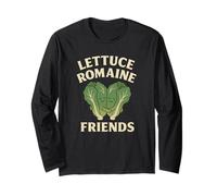 Lettuce Romaine Friends Funny Jeu de Mots végétariens Manche Longue