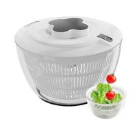 Lettuce Spinner Bowl - 5L Manual Washer, Salad Fruit Washing Bowl for Produce, Portable Strainer Kit, High Capacity Design with Integrated Drainage Build, Food Preparation Tool for Home Kitchen