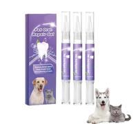 Lettucepets Dog Toothbrush, Pet Oral Repair Gel Pen for Dogs, Lettuce Pets Toothbrush, Lettuce Pets Oral Repair Gel, Dog Teeth Cleaning Brush Pen for Dog Cats Dental Care (3pcs)