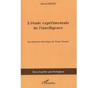 L'étude expérimentale de l'intelligence - Alfred Binet - L'harmattan - broché - Essai