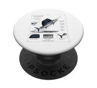 L'étude Istiophorus Platypterus Sailfish PopSockets PopGrip Adhésif