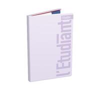 L'ETUDIANT Agenda Scolaire 2025-2026 Couverture PVC 15x21cm journalier Couleur Violet