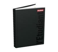 L'ETUDIANT Agenda Scolaire 2025 2026 Couverture reliure intégrale 15x21cm journalier - Noir