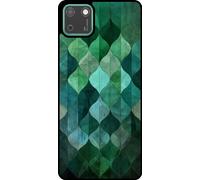L'étui Smartphonica convient pour Huawei Y5P avec impression de feuilles vertes - Coque arrière en TPU avec design de feuilles vertes