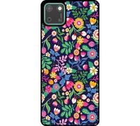 L'étui Smartphonica convient pour Huawei Y5P avec impression de fleurs - Coque arrière TPU design fleuri